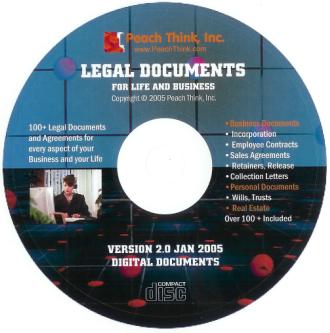 Hundreds of Legal Documents for your Business, your Life and Real Estate www.PeachThink.com